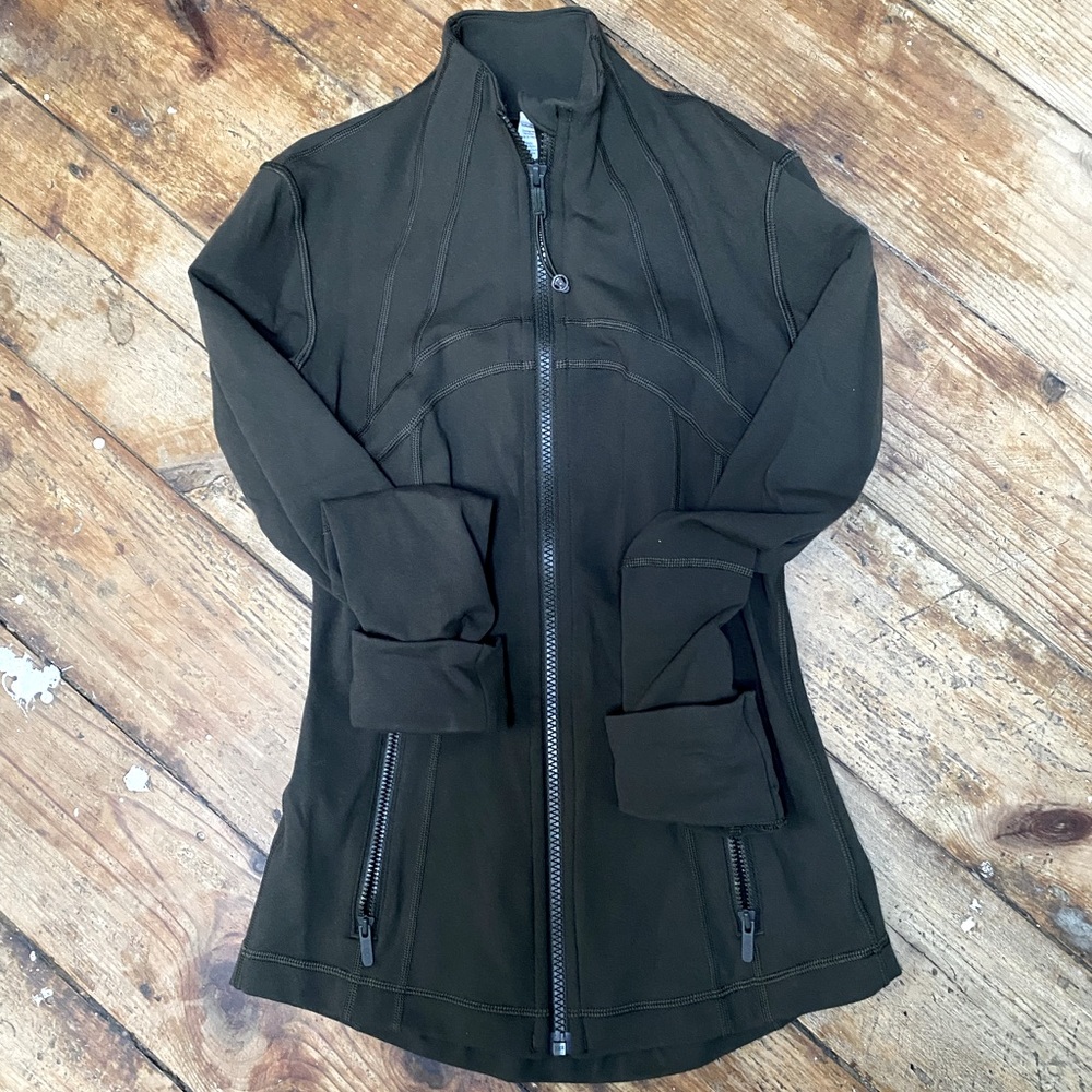 Lululemon define jacket dark olive size 2